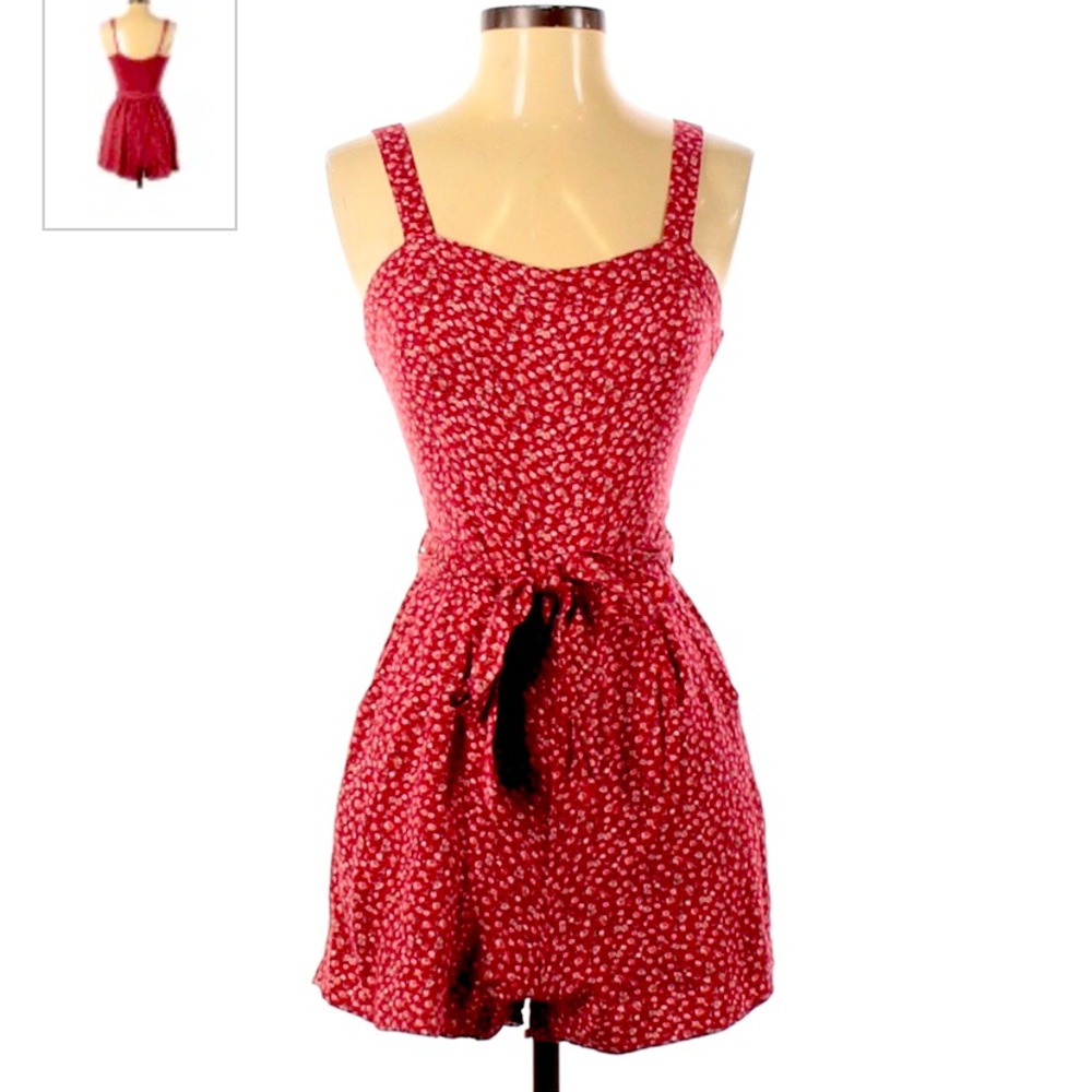 Hollister Red Short Romper (M)